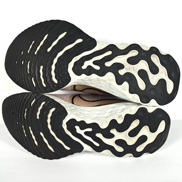 Nike React Infinity Run Flyknit Womens 10 Shoe Plum Fog Metallic Gold CD4372-500 - Picture 13 of 16